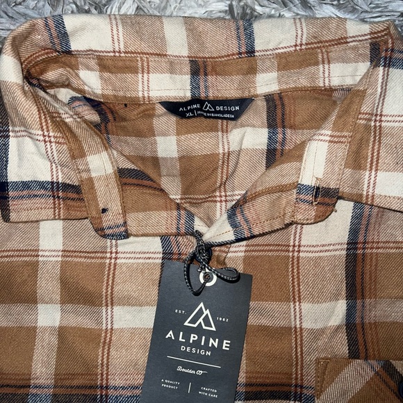 Alpine Design Brown Flannel - Picture 2 of 4